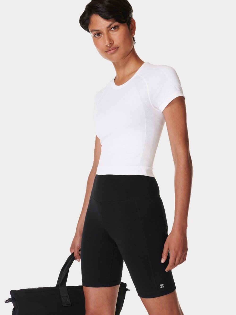 Sweaty Betty All Day 8" Biker Shorts Black | Size M | EUC